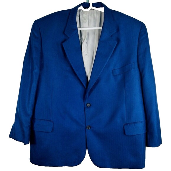 Jack Victor Other - Jack Victor Classic for Rochester Loro Piana Cashmere/Silk Blue Blazer Size 52R